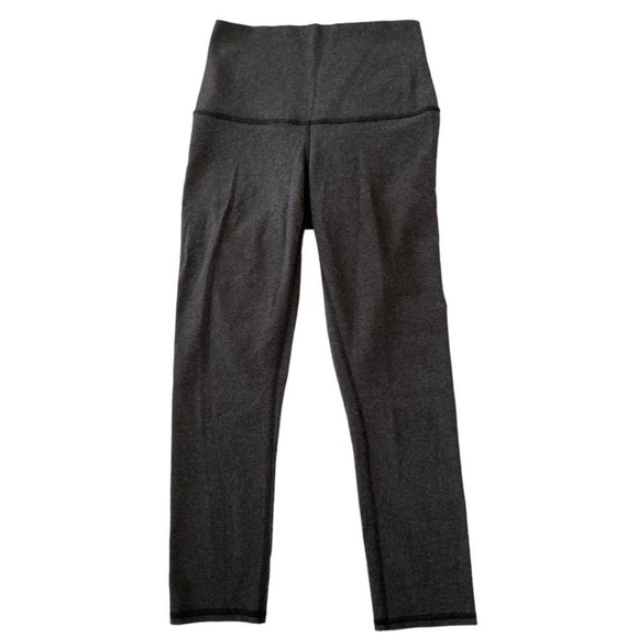 2 Pairs of Lululemon High Rise Cropped Leggings Size 4 Grey & Green lot - Picture 5 of 10